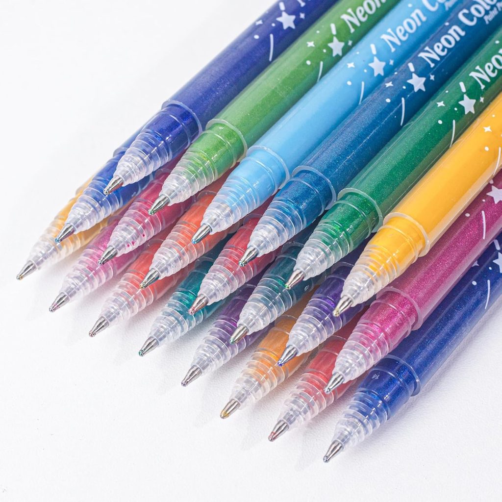 colored gel pens